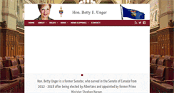 Desktop Screenshot of bettyunger.ca